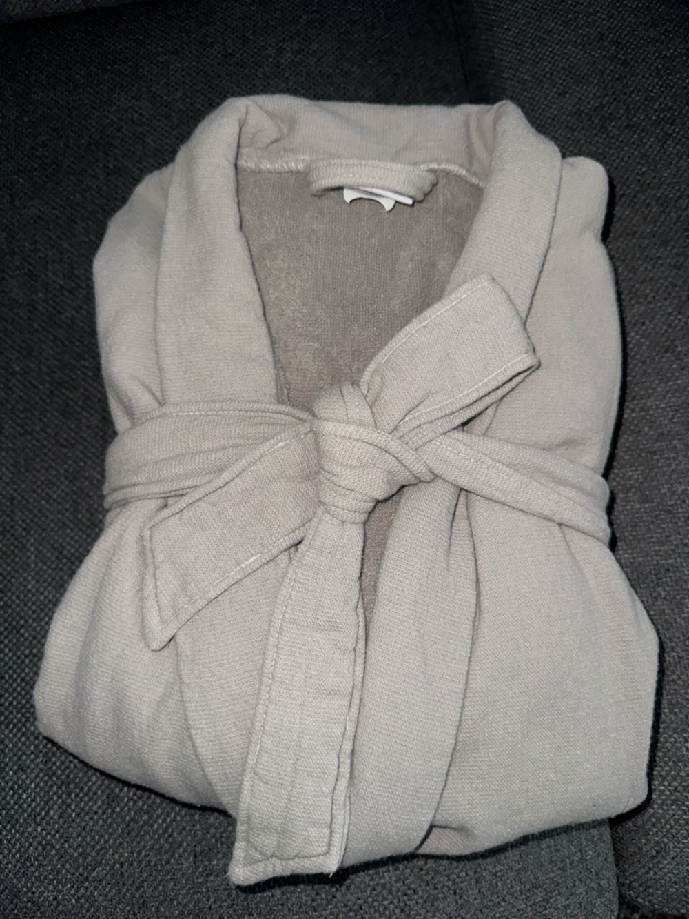 Room Essentials Light Gray terry cotton Bath Robe